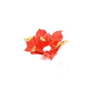 Suport decorativ pentru lumanare, diametru 35 cm, rosu