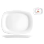 Casa si Gradina - Bucatarie si vesela - Vesela si tacamuri - Platouri de bucatarie - Platou Grangusto, opal, 33x24cm, alb - Infinity.ro
