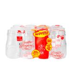 Casa si Gradina - Bucatarie si vesela - Cani si pahare - Sticle - Set 12 sticle cu capac Quattro Stagioni, Bormioli Rocco, sticla transparenta, 0,2 L - Infinity.ro