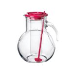 Casa si Gradina - Bucatarie si vesela - Accesorii bar - Carafe si decantoare - Carafa sticla Bormioli Rocco, Kufra, cu tub de gheata. 2 l, rosu - Infinity.ro