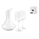 Casa si Gradina - Bucatarie si vesela - Accesorii bar - Carafe si decantoare - Set decantor si 2 pahare Enoteca, sticla, 1.8 l - Infinity.ro