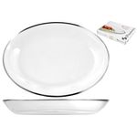 Casa si Gradina - Bucatarie si vesela - Vesela si tacamuri - Platouri de bucatarie - Platou, Pasabahce, oval 33x25,5cm, Invitation - Infinity.ro