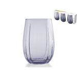 Casa si Gradina - Bucatarie si vesela - Cani si pahare - Pahare - Set 3 pahare Linka, 380 ml, mov - Infinity.ro