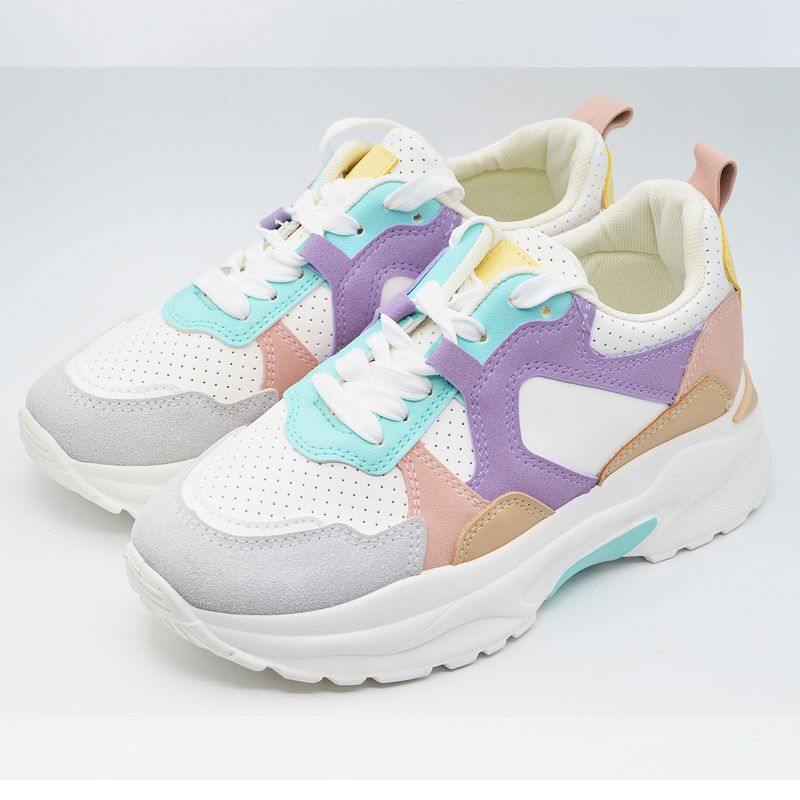 Fashion, accesorii si bijuterii - Femei - Incaltaminte femei - Sneakers si tenisi femei - Sneakers Dama MBrands cu talpa flexibila, din piele ecologica, buonarotti 1161 - 38 - Infinity.ro
