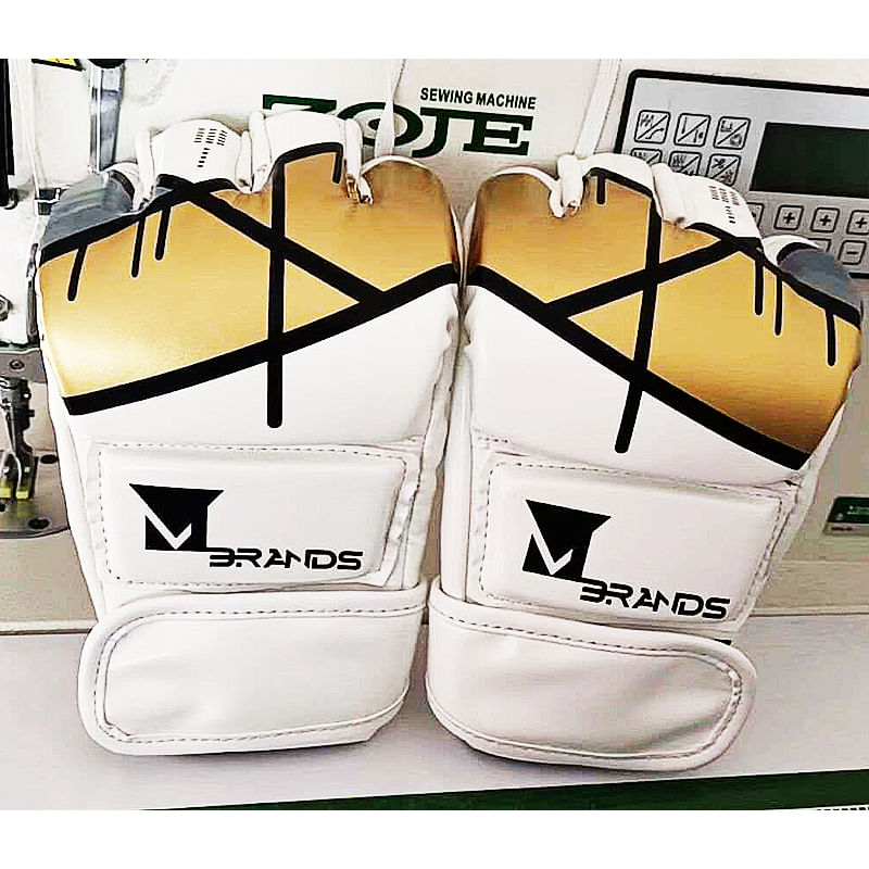 Sport si Outdoor - Echipament Sportiv - Accesorii echipament sportiv - Manusi sport - Manusi MMA Mbrands, culoare alb, intre 8oz-10oz - Infinity.ro