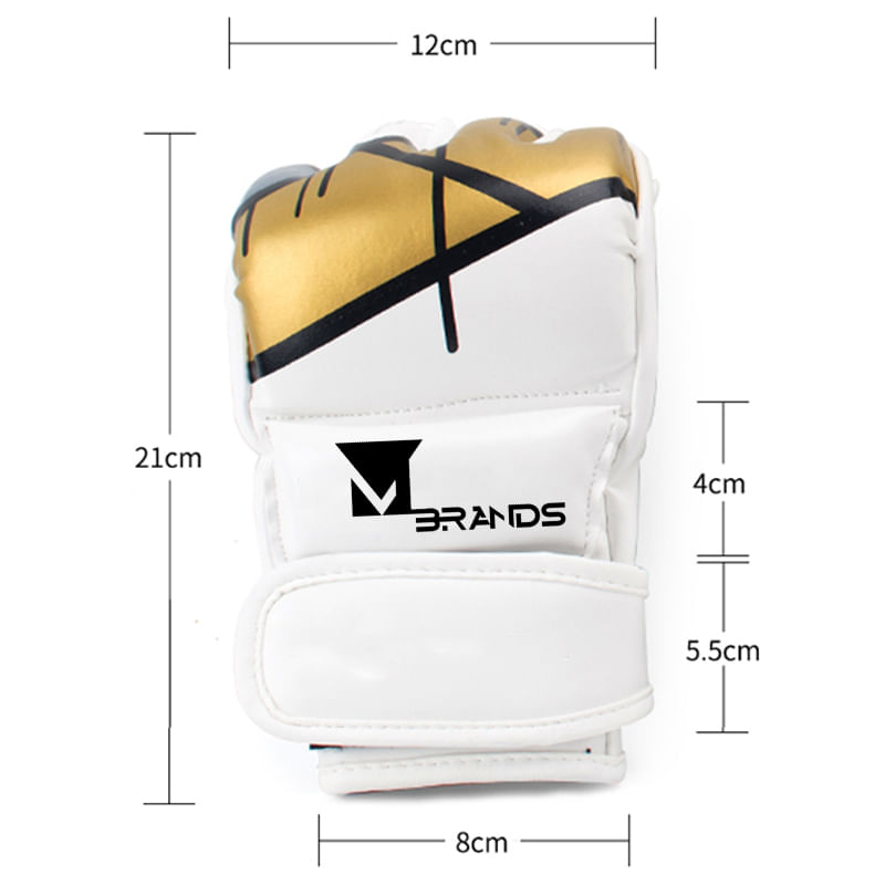 Sport si Outdoor - Echipament Sportiv - Accesorii echipament sportiv - Manusi sport - Manusi MMA Mbrands, culoare alb, intre 8oz-10oz - Infinity.ro