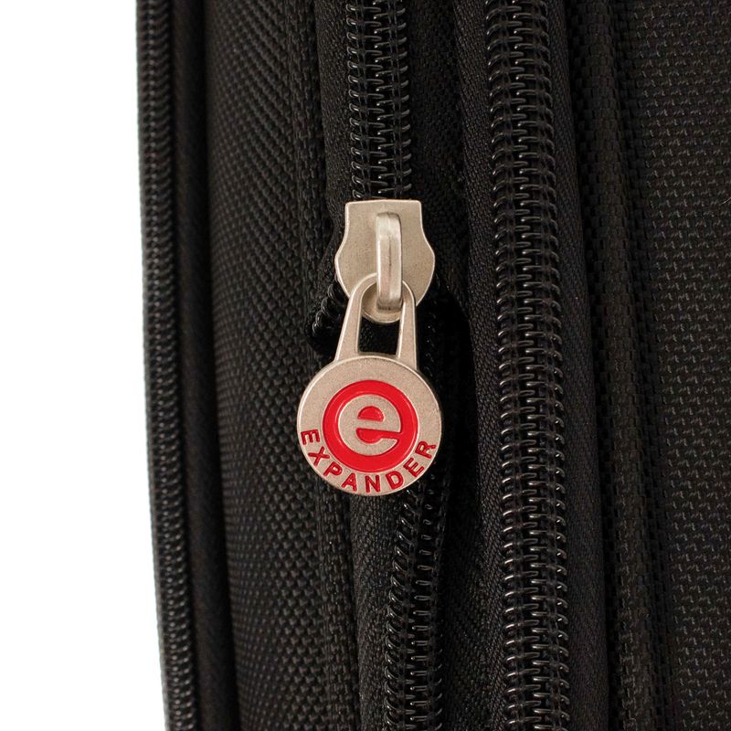 Sport si Outdoor - Articole de voiaj - Trolere - Troler Lamonza Smiley, 79x46x28 cm, 3.8 kg, expandabil 30%, negru/rosu - Infinity.ro