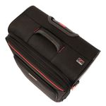 Sport si Outdoor - Articole de voiaj - Trolere - Troler Lamonza Smiley, 79x46x28 cm, 3.8 kg, expandabil 30%, negru/rosu - Infinity.ro