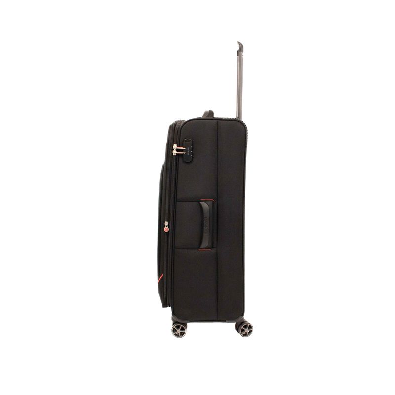 Sport si Outdoor - Articole de voiaj - Trolere - Troler Lamonza Smiley, 79x46x28 cm, 3.8 kg, expandabil 30%, negru/rosu - Infinity.ro