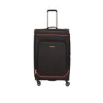 Sport si Outdoor - Articole de voiaj - Trolere - Troler Lamonza Smiley, 79x46x28 cm, 3.8 kg, expandabil 30%, negru/rosu - Infinity.ro