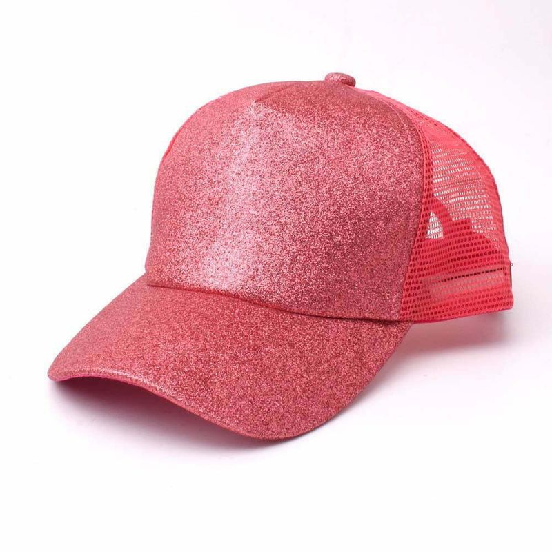 Sport si Outdoor - Echipament Sportiv - Accesorii echipament sportiv - Sepci si bentite sport - Sapca trucker MBrands de dama cu sclipici - Roz - Infinity.ro