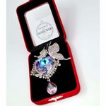 Fashion, accesorii si bijuterii - Femei - Bijuterii femei - Brose femei - Brosa MBrands cu cristale austria - Pantera - Infinity.ro