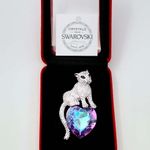 Fashion, accesorii si bijuterii - Femei - Bijuterii femei - Brose femei - Brosa MBrands cu cristale austria - Pantera - Infinity.ro