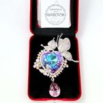 Fashion, accesorii si bijuterii - Femei - Bijuterii femei - Brose femei - Brosa MBrands cu cristale austria - Pantera - Infinity.ro