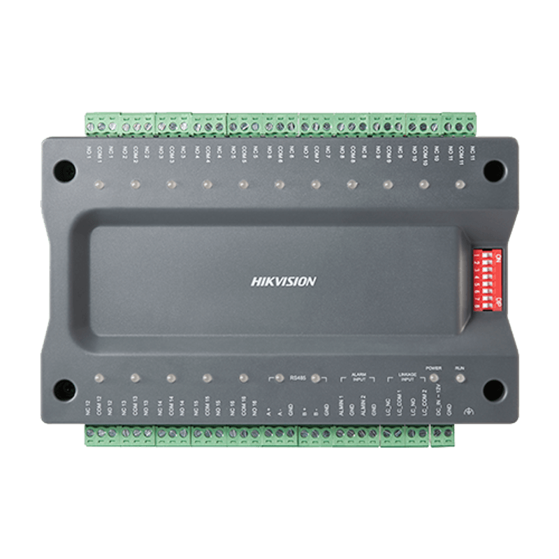 Casa si Gradina - Electrice - Smart Home - Accesorii control acces si supraveghere - Controller pentru comanda lifturi, 16 relee NO-NC, RS485 - HIKVISION DS-K2M0016A - Infinity.ro