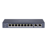 PC, gaming si accesorii - Retelistica - Switch-uri - Switch-uri fara management - Switch 8 porturi PoE, 2 porturi uplink RJ45 Gigabit - HIKVISION DS-3E0310P-E-M - Infinity.ro
