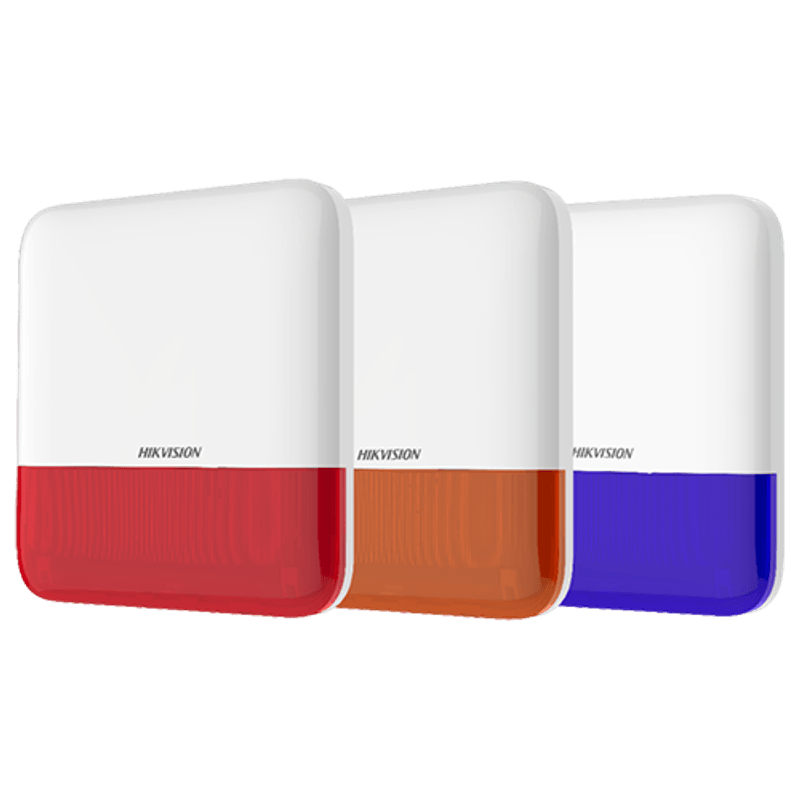 Casa si Gradina - Electrice - Smart Home - Alarme si accesorii - Sirena wireless AX PRO de exterior cu flash, led Portocaliu, 868Mhz - HIKVISION DS-PS1-E-WE-O - Infinity.ro