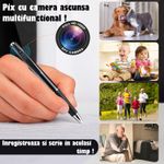 Laptop, Telefoane si Tablete - Wearables si gadgeturi - Gadgeturi - Dispozitive spionaj - Pix Spion cu Camera 1080 Full HD si Microfon, Inregistrare Audio-Video, Foto, Aparat Spion cu Camera Ascunsa - Infinity.ro