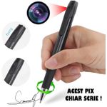 Laptop, Telefoane si Tablete - Wearables si gadgeturi - Gadgeturi - Dispozitive spionaj - Pix Spion cu Camera 1080 Full HD si Microfon, Inregistrare Audio-Video, Foto, Aparat Spion cu Camera Ascunsa - Infinity.ro