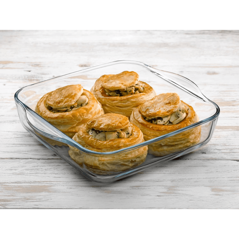 Casa si Gradina - Bucatarie si vesela - Vase pentru gatit - Vase termorezistente - Vas termorezistent Patrat, dimensiuni 256x220mm, Transparent ABYZ®™ - Infinity.ro