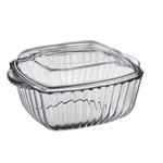 Casa si Gradina - Bucatarie si vesela - Vase pentru gatit - Vase termorezistente - Vas termorezistent Patrat cu Capac, dimensiuni 232x190mm, Transparent ABYZ®™ - Infinity.ro