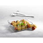 Casa si Gradina - Bucatarie si vesela - Vase pentru gatit - Vase termorezistente - Vas termorezistent Patrat, dimensiuni 256x220mm, Transparent ABYZ®™ - Infinity.ro