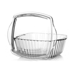 Casa si Gradina - Bucatarie si vesela - Vase pentru gatit - Vase termorezistente - Vas termorezistent Patrat cu Capac, dimensiuni 232x190mm, Transparent ABYZ®™ - Infinity.ro