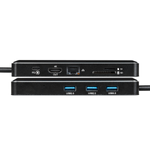 PC, gaming si accesorii/Retelistica/Hub-uri - Hub USB portabil de andocare multifunctional, 8 in 1 USB C, Port Internet, Cititor de carduri SD/TF, HDMI 4k,UBS 3.0-RGB - Infinity.ro