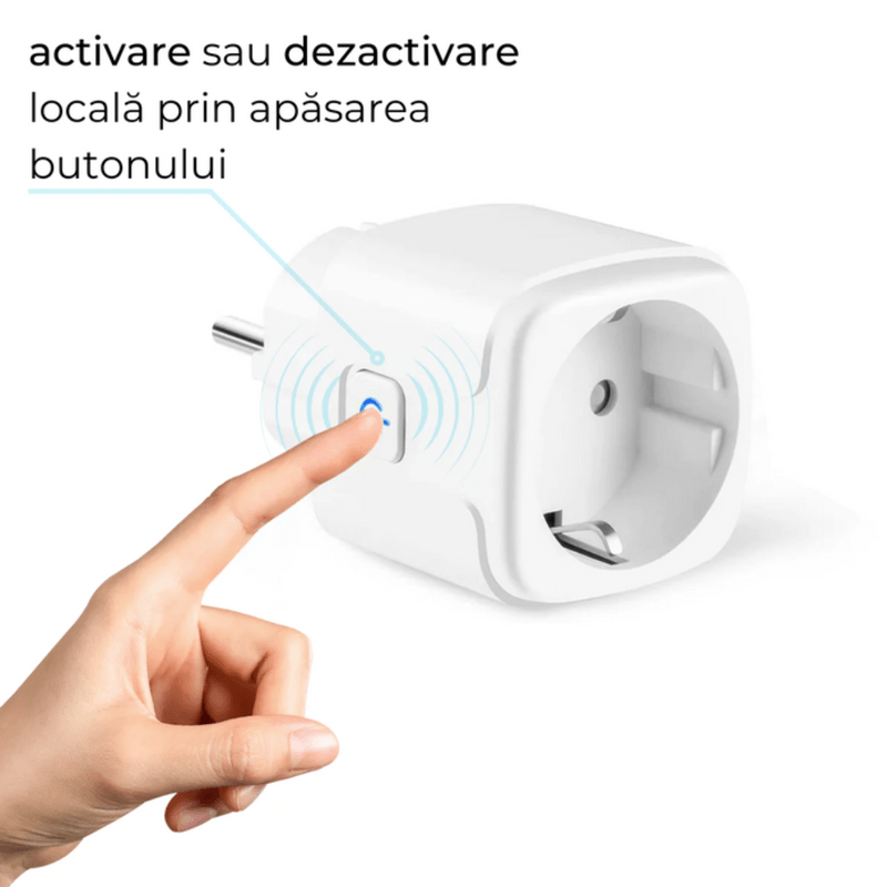 Casa si Gradina - Electrice - Prize - Set 2 Priza Smart cu contorizare si monitorizare consum energie, control Aplicatie tuya Smart Life, Suport Alexa Google - Infinity.ro