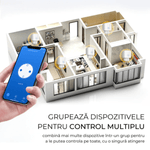 Casa si Gradina - Electrice - Prize - Set 2 Priza Smart cu contorizare si monitorizare consum energie, control Aplicatie tuya Smart Life, Suport Alexa Google - Infinity.ro