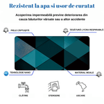 PC, gaming si accesorii - Periferice PC - Mousepad - MousePad mare XXL, Margini cusute, Suprafata moale,Anti-Alunecare Cauciucata, Impermeabil, protectie birou, 900x400x4mm - Infinity.ro