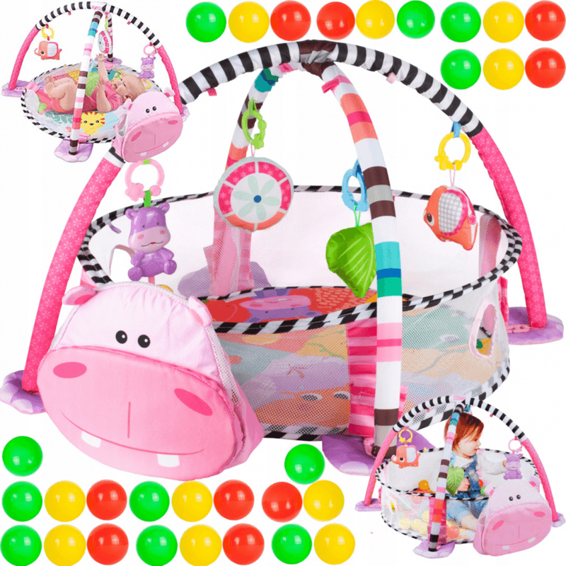 Jucarii, Copii si Bebe - Jucarii si jocuri - Jucarii bebelusi - Centre de activitati - Centru de activitati multifunctional interactiv pentru copii si bebelusi, 3 in 1 tip tarc,Bile moi si Jucarii , 0 luni + - Infinity.ro