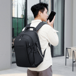 Laptop, Telefoane si Tablete - Laptopuri si accesorii - Accesorii Laptop - Genti laptop - Rucsac multifunctional, Rezistent la apa,Port incarcare USB, smart casual pentru Business/Calatorii si Laptop 15,6 inchi - Infinity.ro