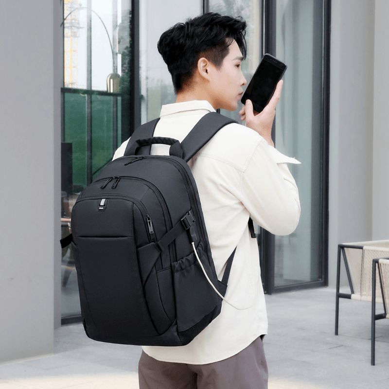 Laptop, Telefoane si Tablete - Laptopuri si accesorii - Accesorii Laptop - Genti laptop - Rucsac multifunctional, Rezistent la apa,Port incarcare USB, smart casual pentru Business/Calatorii si Laptop 15,6 inchi - Infinity.ro