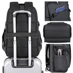 Laptop, Telefoane si Tablete - Laptopuri si accesorii - Accesorii Laptop - Genti laptop - Rucsac multifunctional, Rezistent la apa,Port incarcare USB, smart casual pentru Business/Calatorii si Laptop 15,6 inchi - Infinity.ro