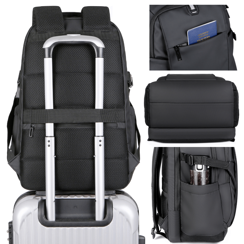 Laptop, Telefoane si Tablete - Laptopuri si accesorii - Accesorii Laptop - Genti laptop - Rucsac multifunctional, Rezistent la apa,Port incarcare USB, smart casual pentru Business/Calatorii si Laptop 15,6 inchi - Infinity.ro