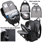Laptop, Telefoane si Tablete - Laptopuri si accesorii - Accesorii Laptop - Genti laptop - Rucsac multifunctional, Rezistent la apa,Port incarcare USB, smart casual pentru Business/Calatorii si Laptop 15,6 inchi - Infinity.ro