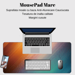 PC, gaming si accesorii - Periferice PC - Mousepad - MousePad mare, Suprafata moale, Baza Anti-Alunecare Cauciucata, Impermeabil pentru protectie birou, 800x300x4mm - Infinity.ro