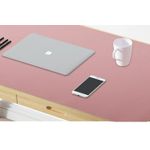 PC, gaming si accesorii - Periferice PC - Mousepad - MousePad mare, din Piele PU pentru protectie birou, Suprafata moale, Impermeabil, Baza Anti-Alunecare, 80x40cm, Roz - Infinity.ro