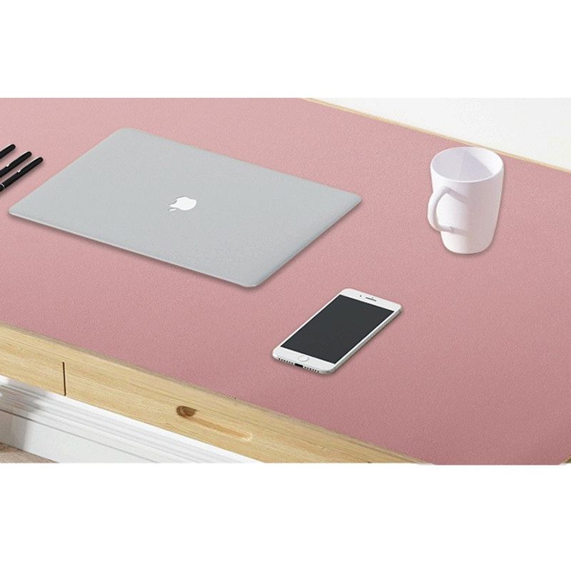 PC, gaming si accesorii - Periferice PC - Mousepad - MousePad mare, din Piele PU pentru protectie birou, Suprafata moale, Impermeabil, Baza Anti-Alunecare, 80x40cm, Roz - Infinity.ro