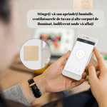 Casa si Gradina - Electrice - Accesorii electrice - Accesorii prize si intrerupatoare - Intrerupator inteligent cu touch, Wireless, Wi-fi, 2 Canale, Sticla Securizata, Compatibil iOS/Android-Tuya,Amazon Alexa - Infinity.ro