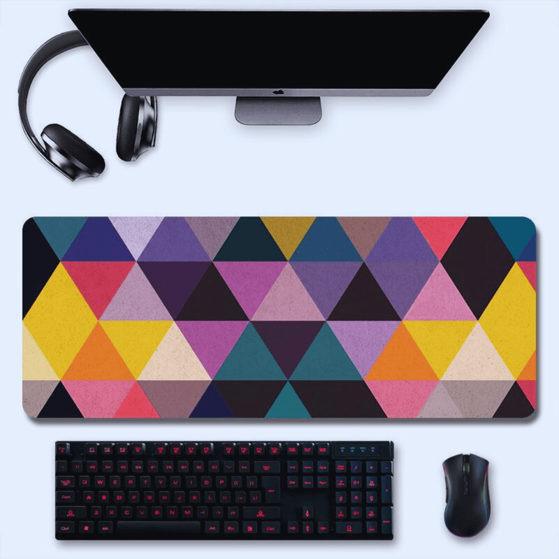 PC, gaming si accesorii - Periferice PC - Mousepad - MousePad mare XXL, Margini cusute, Suprafata moale,Anti-Alunecare Cauciucata, Impermeabil, protectie birou, 900x400x4mm - Infinity.ro