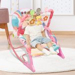 Casa si Gradina - Mobilier - Mobilier copii - Balansoare, leagane si hamace - Balansoar si scaun electric 3 in 1 pentru bebelusi, Multifunctional cu Cantece si vibratii linistitoare, Centura,jucarii - Infinity.ro