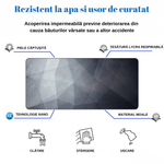 PC, gaming si accesorii - Periferice PC - Mousepad - MousePad mare XXL, Margini cusute, Suprafata moale,Anti-Alunecare Cauciucata, Impermeabil, protectie birou, 800x300x4mm - Infinity.ro