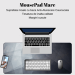 PC, gaming si accesorii - Periferice PC - Mousepad - MousePad mare XXL, Margini cusute, Suprafata moale,Anti-Alunecare Cauciucata, Impermeabil, protectie birou, 800x300x4mm - Infinity.ro