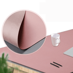 PC, gaming si accesorii - Periferice PC - Mousepad - MousePad mare, din Piele PU pentru protectie birou, Suprafata moale, Impermeabil, Baza Anti-Alunecare, 80x40cm, Roz - Infinity.ro