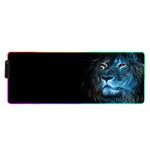 PC, gaming si accesorii - Periferice PC - Mousepad - MousePad profesional Gaming RGB mare XXL, Lumini LED, Suprafata moale, Baza Anti-Alunecare Cauciucata, 900x400x4mm - Infinity.ro