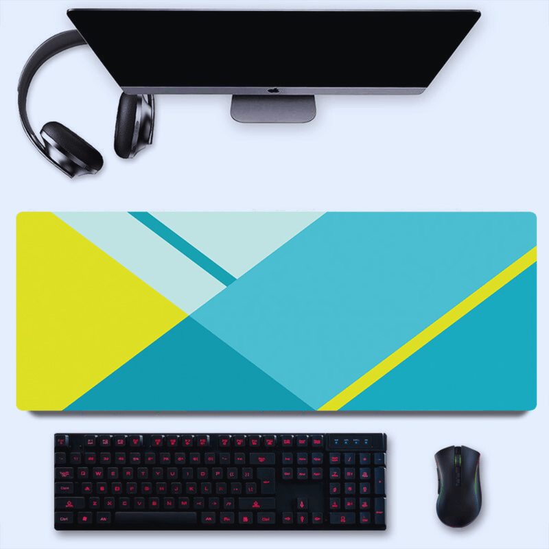 PC, gaming si accesorii - Periferice PC - Mousepad - MousePad mare XXL, Margini cusute, Suprafata moale,Anti-Alunecare Cauciucata, Impermeabil, protectie birou, 900x400x4mm - Infinity.ro