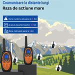 Jucarii, Copii si Bebe - Jucarii si jocuri - Jucarii & jocuri educative - Jucarii interactive - Walkie Talkie Copii si Adulti, Set 2 bucati,cu Raza Lunga de Actiune, Vox, Blocare taste, Sunet clar, Statie radio - Infinity.ro