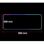 PC, gaming si accesorii - Periferice PC - Mousepad - MousePad profesional Gaming RGB mare XXL, Lumini LED, Suprafata moale, Baza Anti-Alunecare Cauciucata, 900x400x4mm - Infinity.ro